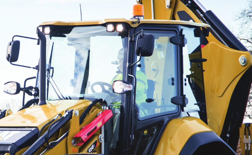 your Cat F Series Backhoe Loader with a wide range of hydraulic work tool attachments that can be easily interchanged with Quick Disconnects.