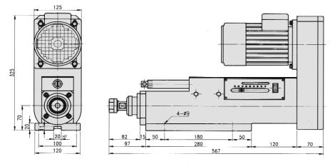PNEUMATIC DRILLING UNIT Model FD55-80 Specifications (Unit: metric) Pneumatic Pressure 55 ~ 85 P.S.I. Drilling Capacity 5/16 (steel) 70 P.S.I. Chuck Type ER-20-1/2, JT6-1/2 Power 0.