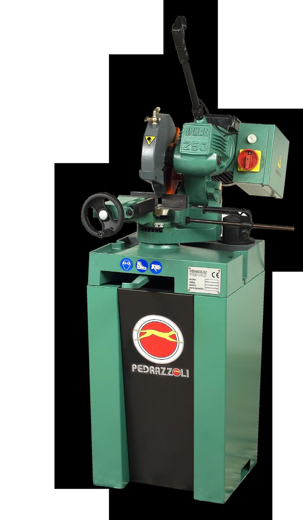 BROWN 250 MANUAL CIRCULAR SAW quality and durability sturdy and compact DOUBLE BALL BEARING SUPPORT OF BLADE DRIVE.