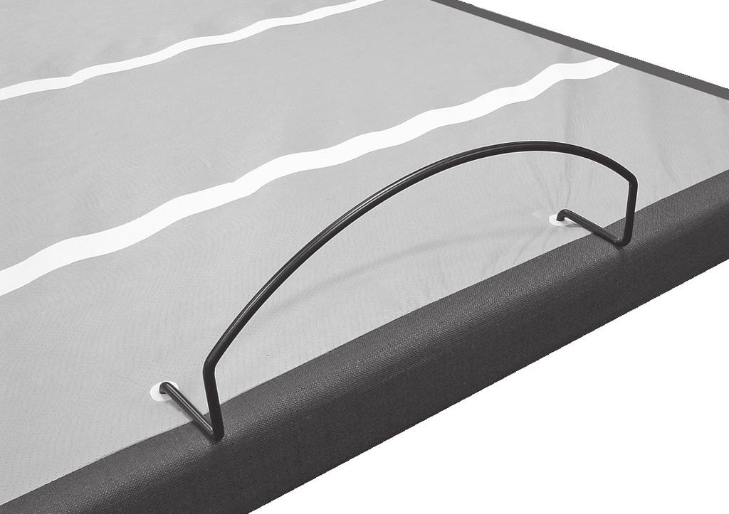 ASSEMBLY MATTRESS RETAINER INSTALLATION (OPTIONAL) Base is equipped with a Micro-Hook system to