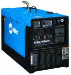 Big Blue 450 Duo CST The Big Blue 450 Duo CST is a rugged, compact, fuel efficient diesel welder/generator that provides 2 superior arcs in one economical package.