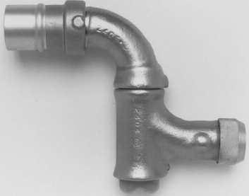 1 1 /2" ELBOW JOINTS Elbow joints are designed for connecting hose to a wand or wall handle. These uniquely designed elbow joints combine a ball bearing swivel and a knurled Prevents hose twisting.