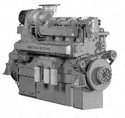 Propulsion - IMO Tier I / non emission High speed - Engine S6R-MPTK 6-cylinder, 4-cycle, water cooled diesel engine, wih direct-injection, turbocharger and air-cooler.