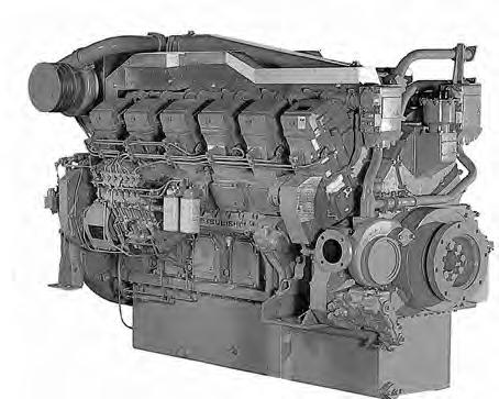 Propulsion - IMO Tier I / non emission High speed - Engine S12R-MPTK 12-cylinder, 4-cycle, water cooled diesel engine, wih direct-injection, turbocharger and air-cooler.