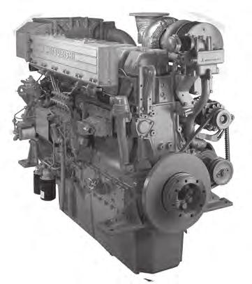 Propulsion - IMO Tier II / CCNR-2 / EU-3A High speed - Engine S6B3-T2MPTAW 6-cylinder, 4-cycle, water cooled diesel engine, wih direct-injection, turbocharger and air-cooler.