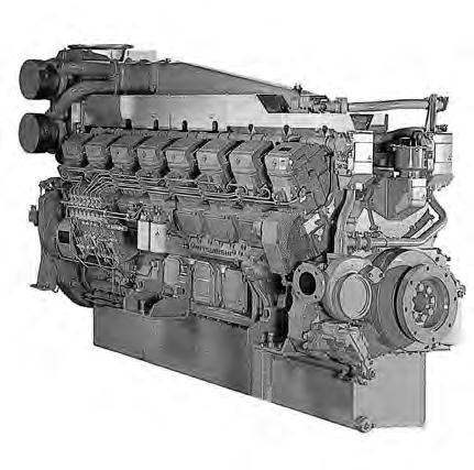 Propulsion - IMO Tier II / CCNR-2 / EU-3A High speed - Engine S16R2-T2MPTAW 16-cylinder, 4-cycle, water cooled diesel engine, wih direct-injection, turbocharger and air-cooler.