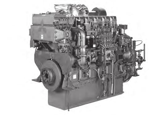 Propulsion - IMO Tier II / CCNR-2 / EU-3A High speed - Propulsion package S6R2-T2MPTK 6-cylinder, 4-cycle, water cooled diesel engine,