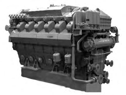 Diesel-electric propulsion - IMO Tier II Medium speed S12U-MPTK 12-cylinder, 4-cycle, water cooled diesel engine, wih direct-injection, turbocharger and air-cooler.