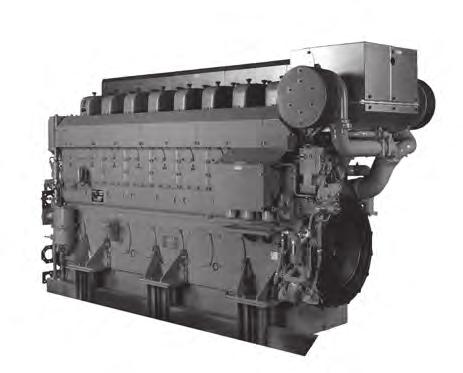 Auxiliary generator - IMO Tier II - Medium speed S8U-MPTK 8-cylinder, 4-cycle, water cooled diesel engine, with direct-injection, turbocharger and air-cooler.