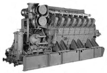 Auxiliary generator - IMO Tier II - Medium speed S16U-MPTK 16-cylinder, 4-cycle, water cooled diesel engine, wih direct-injection, turbocharger and air-cooler.