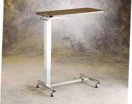 5" casters ensure smooth mobility of the table in any direction. Auto-Touch Overbed Table Model no.