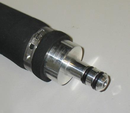 If your replacement rubber tube assembly looks like this ==============================================>>> === then the shaft has a hole bored in the journal to accept the rubber tube assembly with