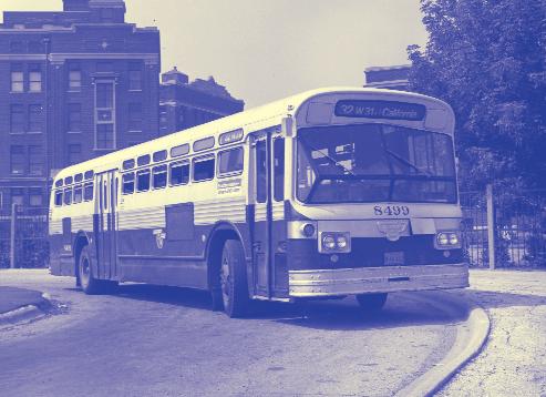 In the transition from then-conventional design to new look buses, CTA took delivery of prototype #8499 in 1960.