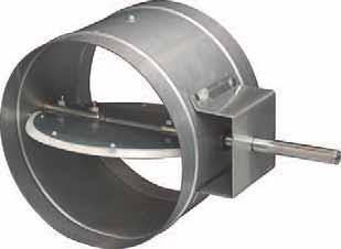 LO LEAKAGE ROUND FOR ROUND DUCT LO LEAKAGE GALVANIZED STEEL Model: 1090 Single lade, Round Model 1090 (shown w/ 2" (51) stand-off bracket) Model 1090 is an ultra-low leakage steel butterfly control