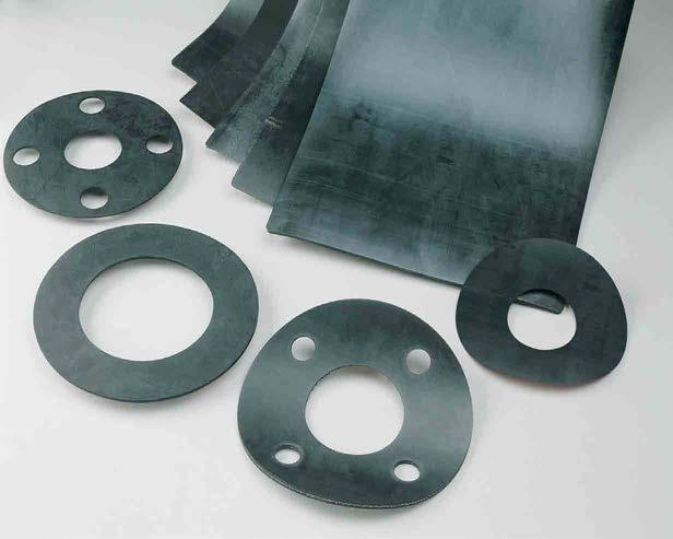 Gaskets GASKETS RUBBER SHEET GASKETS 124 Oil-Resistant Rubber Gasket Chesterton 124 rubber sheet is made of oil-resistant materials and a fortified carbon black compound for gasketing against fatty