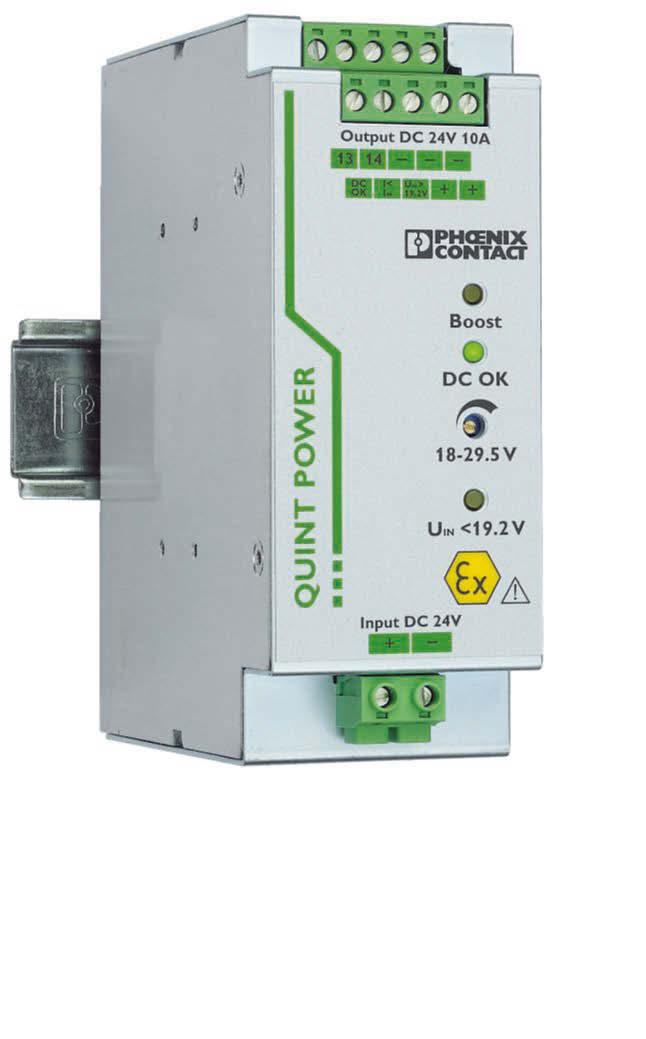 Web code: #0152 Your advantages QUINT DC/DC converters Fast tripping of standard miniature circuit breakers, thanks to dynamic power reserve SFB Technology