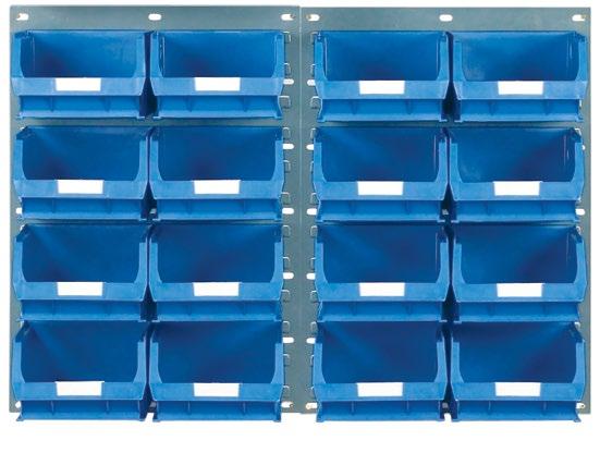 These modular panel kits shown on pages 10-13 are designed to simplify the full utilisation of available wall space. All kits exclude wall fixings All containers come complete with I.D labels.