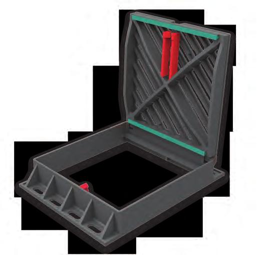Gully Gratings - EN 124 Standard, Class D400 - Single hinged cover to 115 - Double hinged cover to 180 - EPDM Gasket