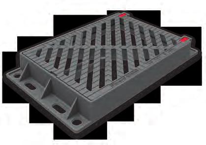AL Automatic opening-closing locking system integrated into the grating.