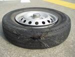 Tire Blowout A blowout is much more dangerous than a flat 