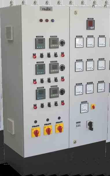 SCR POWER REGLATORS & 3-phase, 3-zone, SCR heating control panel