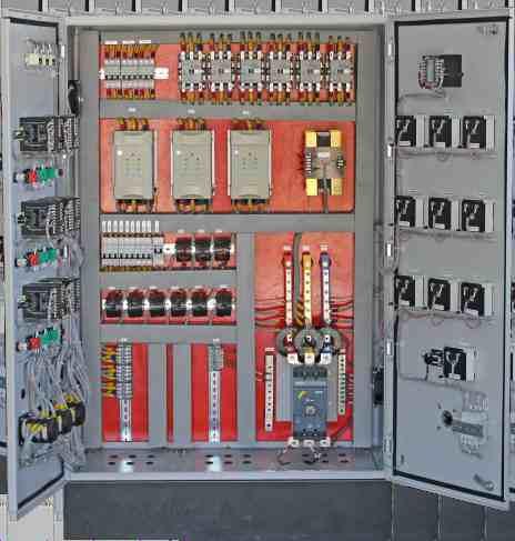 panel internal view with bypass facility Type of load : Transformer