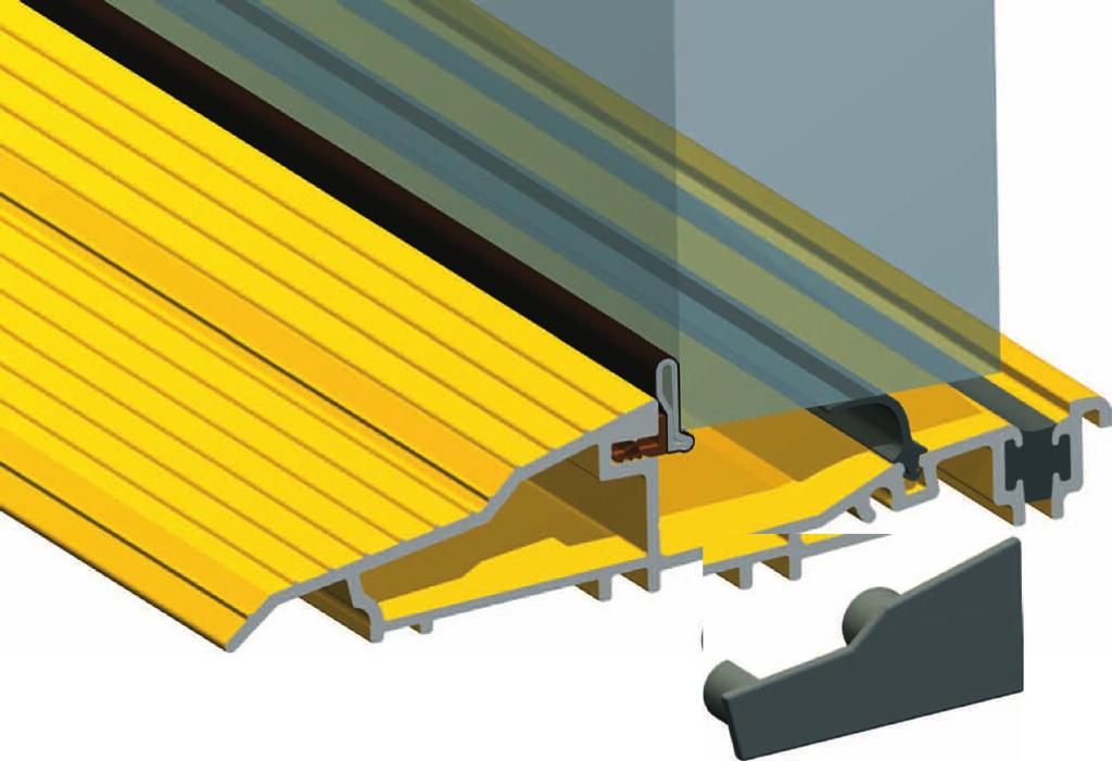 AM3EX DOOR THRESHOLD CILL - INWARD OPENING DOOR v Suitable for inward opening doors. v Fully tested resin thermal break. v Mobility easy access.