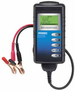 IEC 6 and 12 Volt batteries Advanced Starter/Alternator Testing: (655 / 655P Only) Quick starter analysis without disabling the ignition Advanced menu-driven interface for a complete charging system