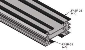 Material: HDPE OR UHMW Slide Rail Rivet & Screw: FASLR-4X6 or