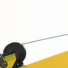 The boom can only be rotated (slewed) by operating the slewing control handle.
