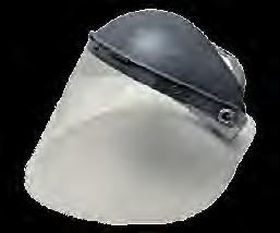 complete with acetate (A) or acetate anti-fog (BF) face shield CE approved to EN166, VDE 0680 Face Shield - Helmet Mounted Part No Description Front Shield Size Weight 664200 Face