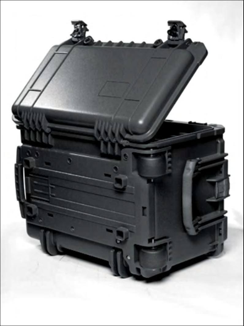 0450 Features Front-Up Mobility By locating the wheels on The back of the chest, the Pelican Tool Case offers a Wide, stable