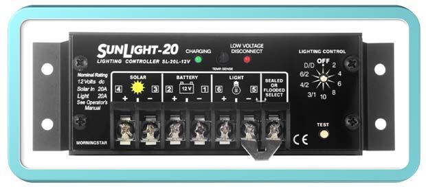 Environmentally Optimized Design SUNLIGHT SOLAR CONTROLLER Ideal for Various Lighting Installations