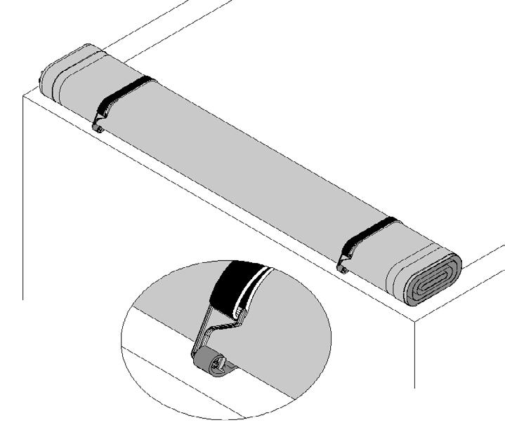 8: Thread nut onto bolt enough to be tight but still able to move freely.