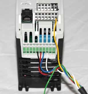 Wiring to inverter from mains filter Red/