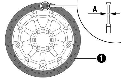 14 BRAKE SYSTEM 133 Check the thickness of the front and rear brake discs at multiple points on each brake disc to ensure it is at least thickness.