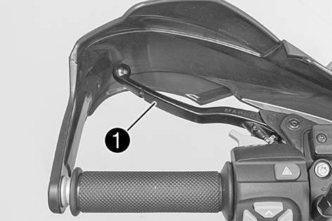 6 CONTROLS 25 6.1 Clutch lever The clutch lever is fitted on the left side of the handlebar.