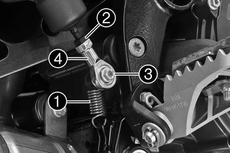 8 ERGONOMICS 75 Clean gear teeth of the shift lever and shift shaft. Mount the shift lever on the shift shaft in the required position and engage the gearing.