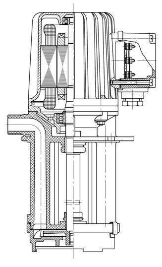 4. Design and function Page 14 4. Design and function 4.1 PR Electric drive The adjacent figure shows the basic structure of the PR4 pump series. The pumps are utilized in suction operation.