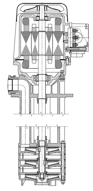 4. Design and function Page 15 4.2 PRG Electric drive The adjacent figure shows the basic structure of the PRG... pump series. The pumps are utilized in suction operation.