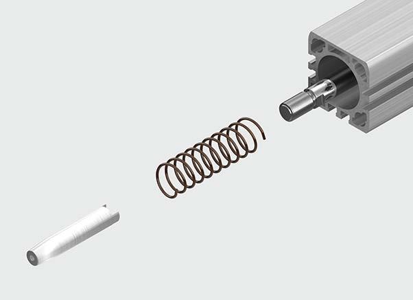 Tighten the screws with the appropriate tightening torque (see Table): Type Tightening torque Flange screw AEN-32 27 Nm AEN-40 27 Nm AEN-50 35 Nm AEN-63 35 Nm Socket head screw
