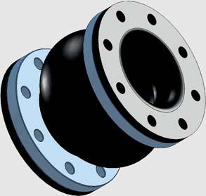 ubber expansion joints with fixed flanges type GKB Connection dimensions of flanges: according to STN EN 1092-1, 6, 10 and 16 Material of flanges: carbon steel, with anticorrosive paint, or hot-dip