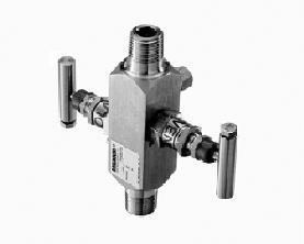 Integral Manifold Coplanar Style ROSEMOUNT 306 INLINE MANIFOLD See Options on page 27.