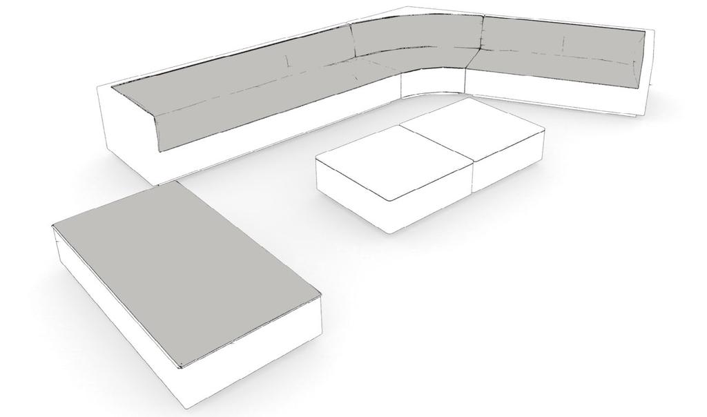 infinito sectional features Infinito sectional provides all the same comfort and modularity as the Infinito Lounge collection, with an even