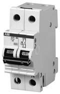 Applications with other ABB products Pro M Miniature circuit breakers S261-D0.5, 1 pole S262-D1, 2 pole Rated 1-Pole 2-Pole 3-pole current (A) D 10 - times magnetic trip threshold (S260) 0.5 S261-D0.