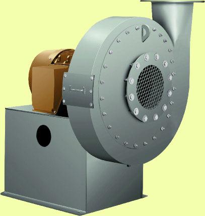 Size 20 Arrangement Type HP Pressure Blower, with optional flanged inlet, inlet guard, drain with plug, motor, and cleanout door.
