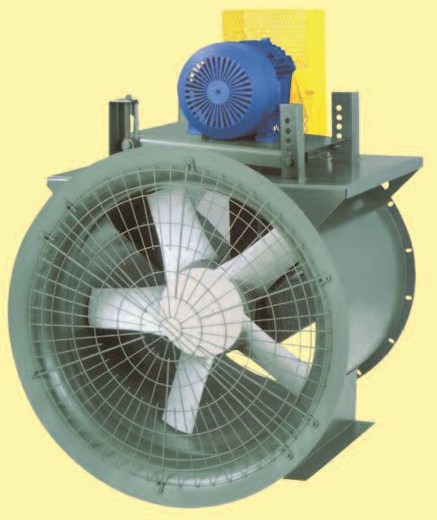 industrial HVAC, process cooling, light material-conveying, heat removal, and dryer