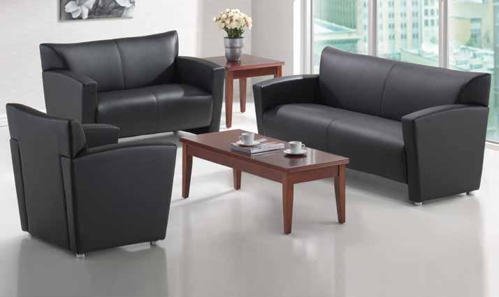 Available in Black Premium Bonded Leather and White Leathertek.