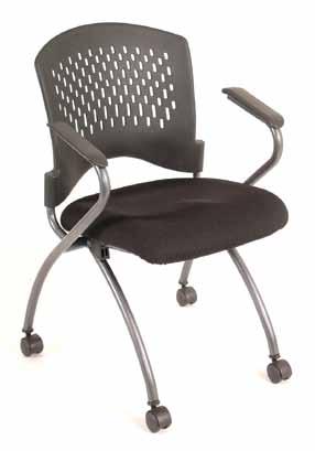 7794ST Available with Black Mesh Back with Black #5806 Fabric Seat on Titanium Frame.
