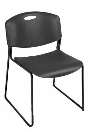3050TQ List $99 2012 Composer Polypropylene Bar Height Chair Available in Black on Chrome Frame. (non stacking) Model No.